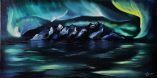Nordlicht am Meer